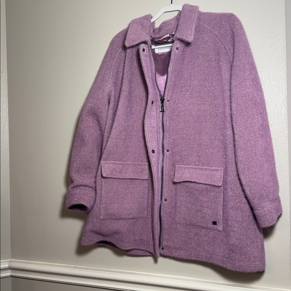 Calvin Klein Lavender Trench Coat - Picture 1 of 6
